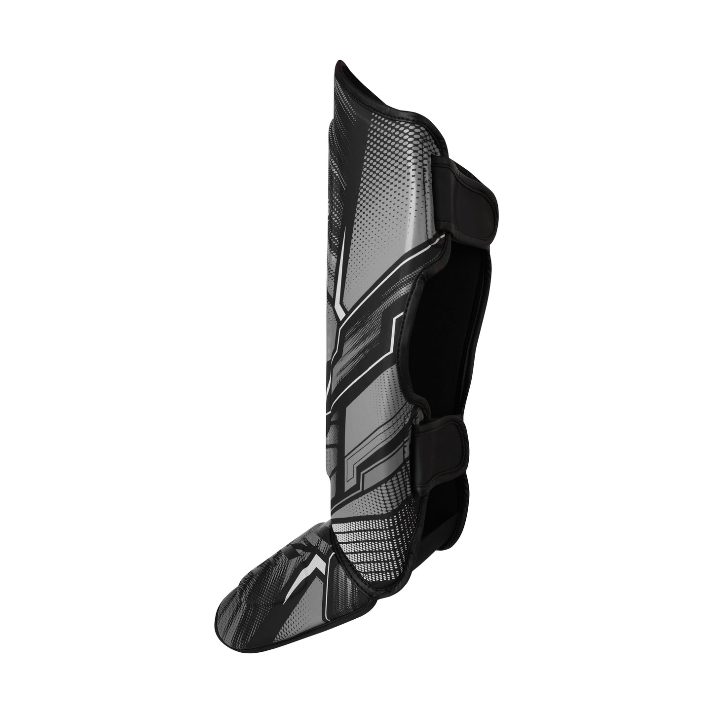 Power Boxing Iron Shin Guards (Black & Gray)