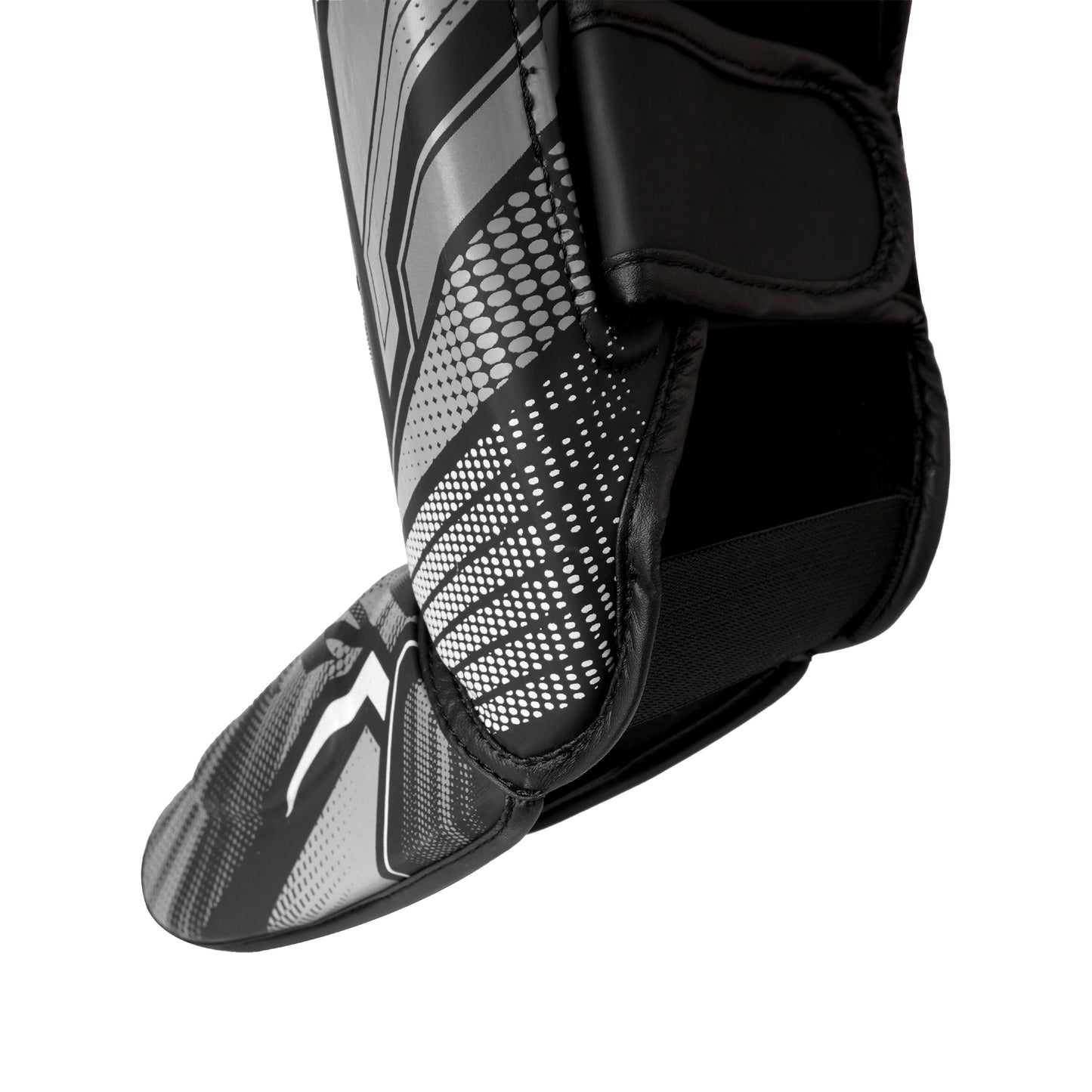 Power Boxing Iron Shin Guards (Black & Gray)