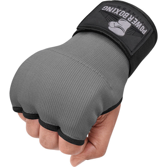 Power Boxing KnuckleShield Gel Wraps - Grey Edition