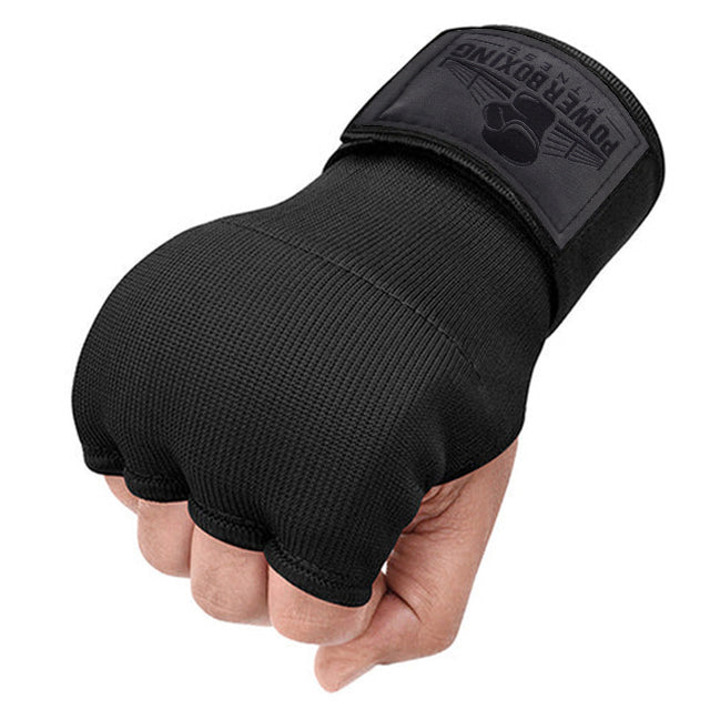 Power Boxing KnuckleShield Gel Wraps - Black Edition