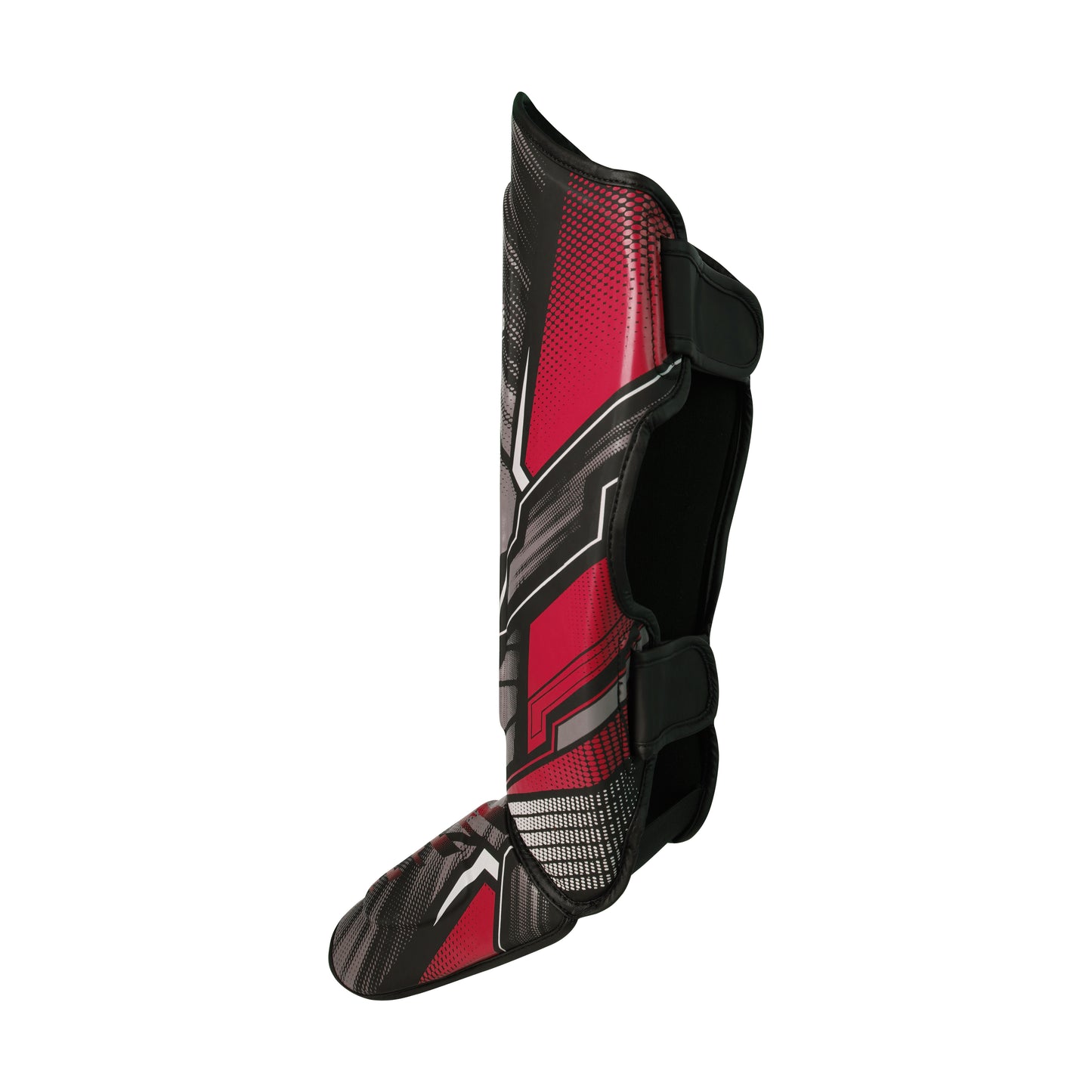 Power Boxing Iron Shin Guards (Red & Gray)