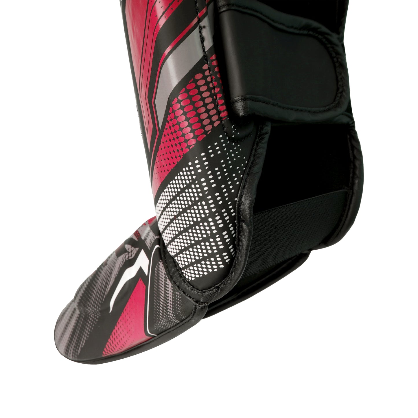 Power Boxing Iron Shin Guards (Red & Gray)