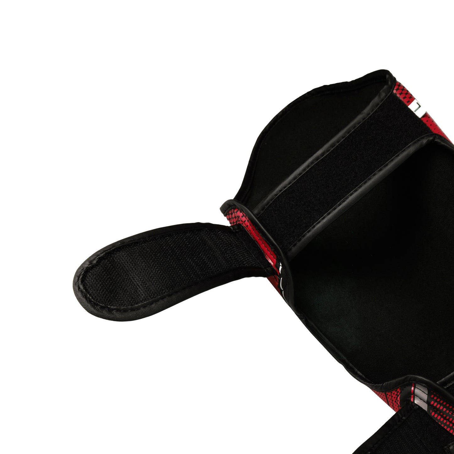 Power Boxing Iron Shin Guards (Red & Gray)