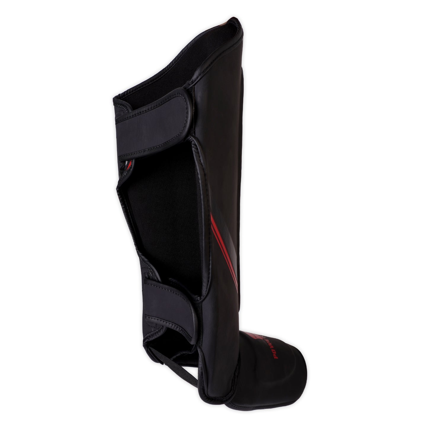 Power Boxing Iron Shin Guards (Red & Black)