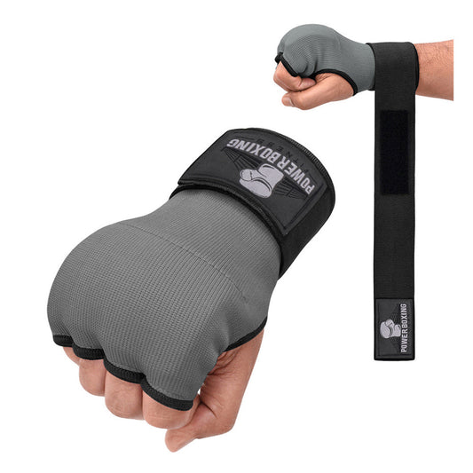Power Boxing KnuckleShield Gel Wraps - Grey Edition