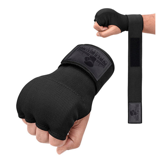 Power Boxing KnuckleShield Gel Wraps - Black Edition