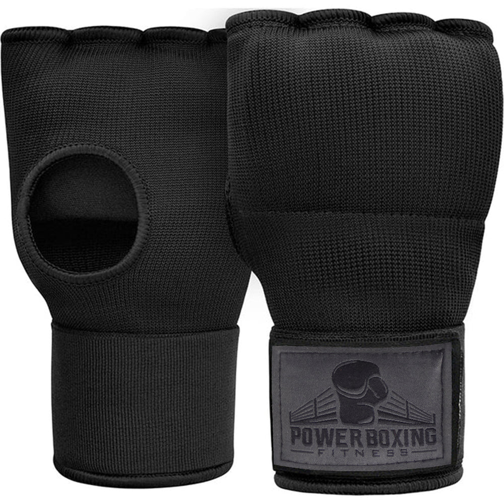 Power Boxing KnuckleShield Gel Wraps - Black Edition