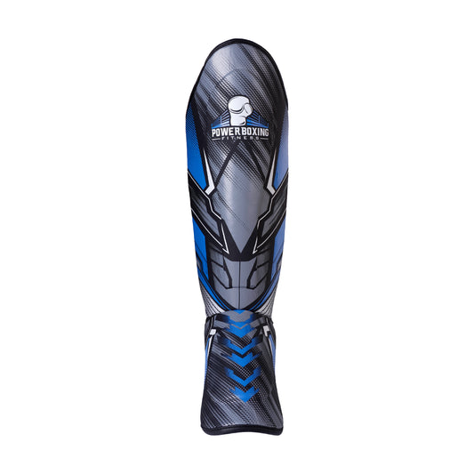 Power Boxing Iron Shin Guards (Blue)