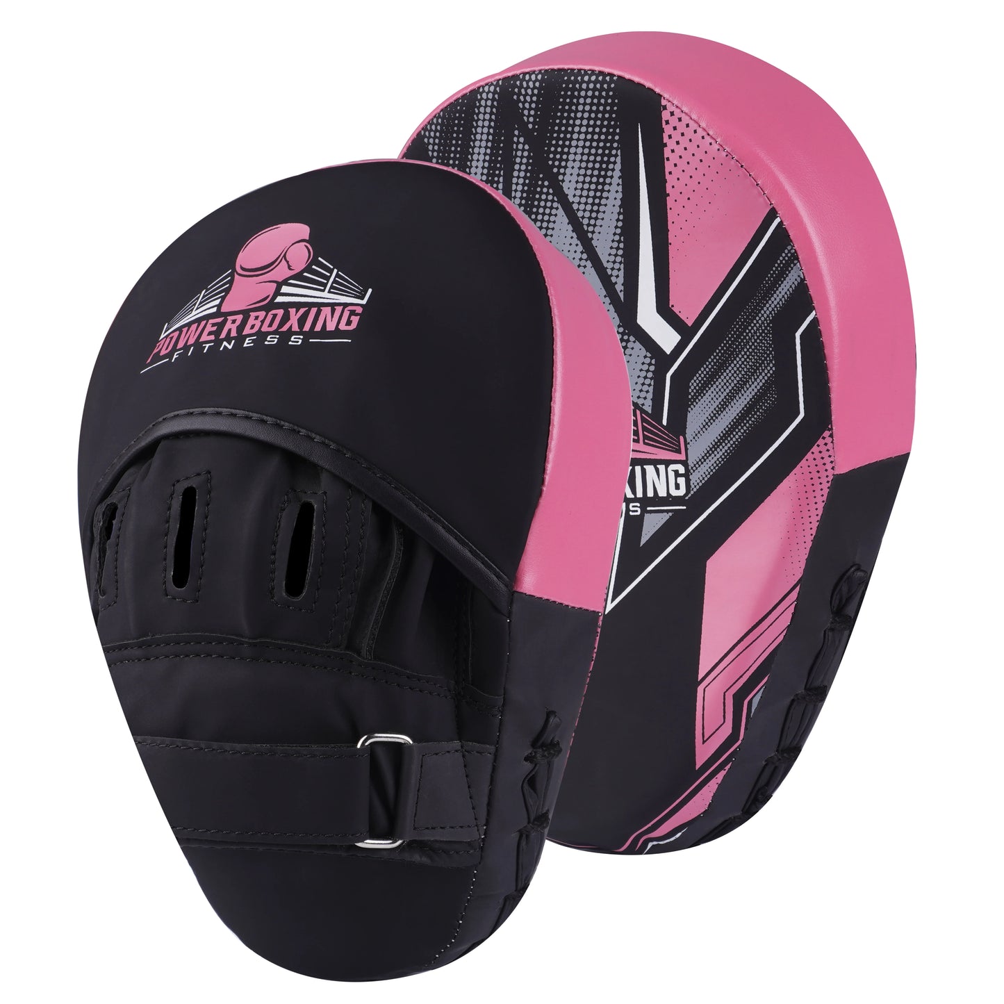 Power Boxing Kids Sparring Set - Gloves + Focus Pads Combo (Pink)