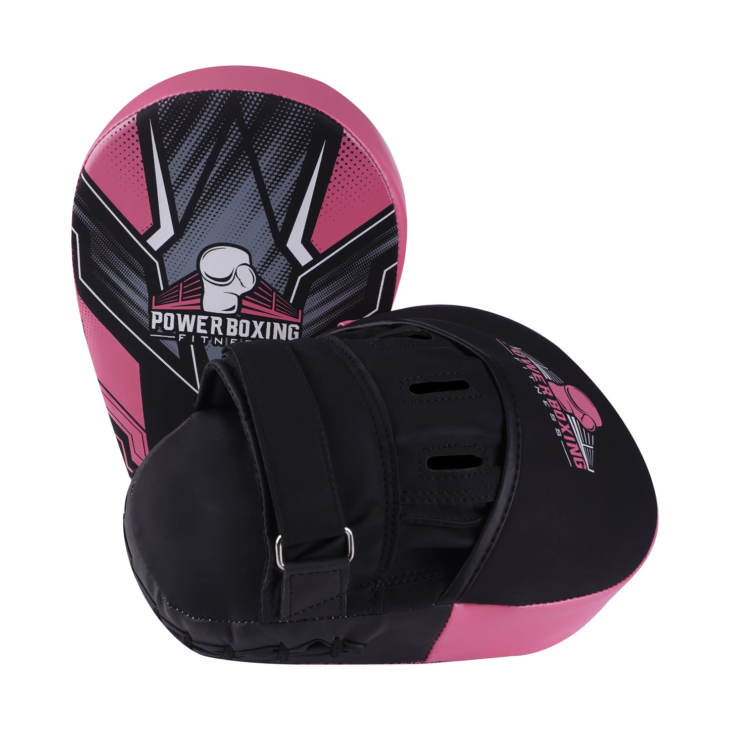 Power Boxing Kids Sparring Set - Gloves + Focus Pads Combo (Pink)