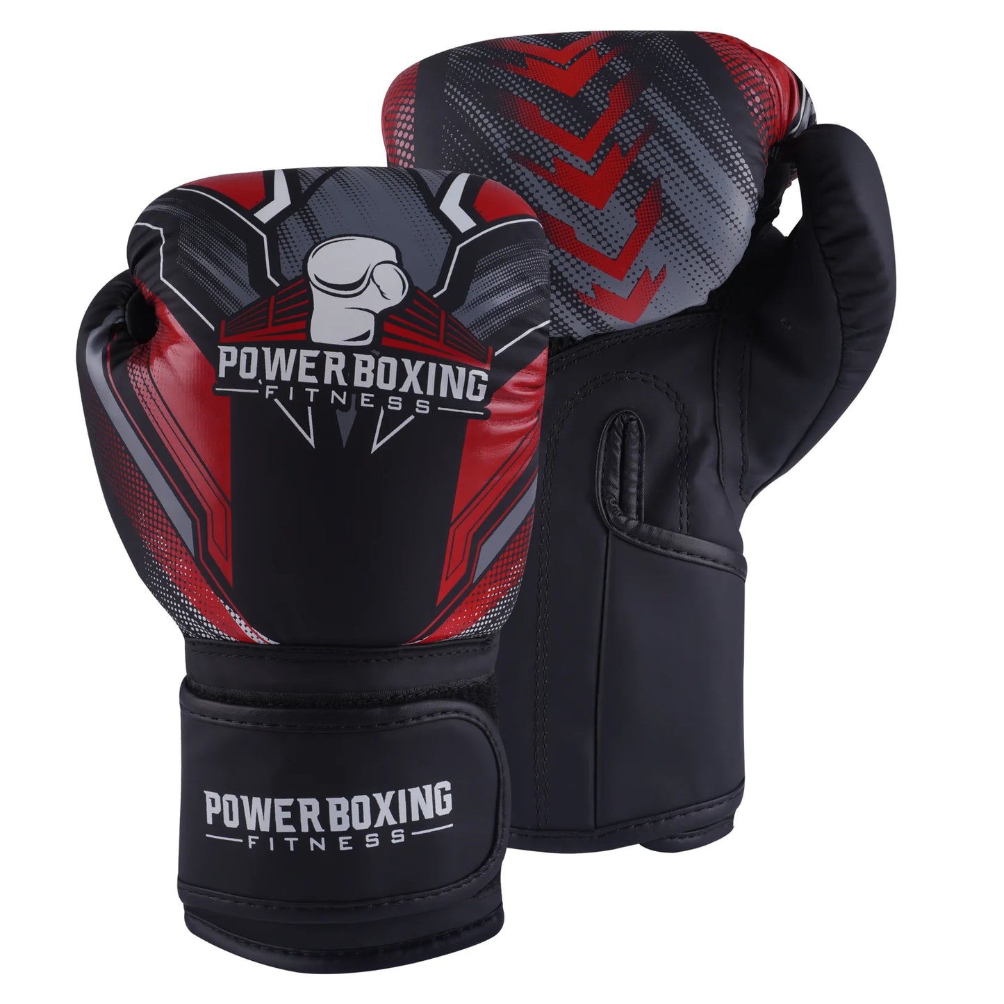 Power Boxing Kids Sparring Set - Gloves + Focus Pads Combo (Red)