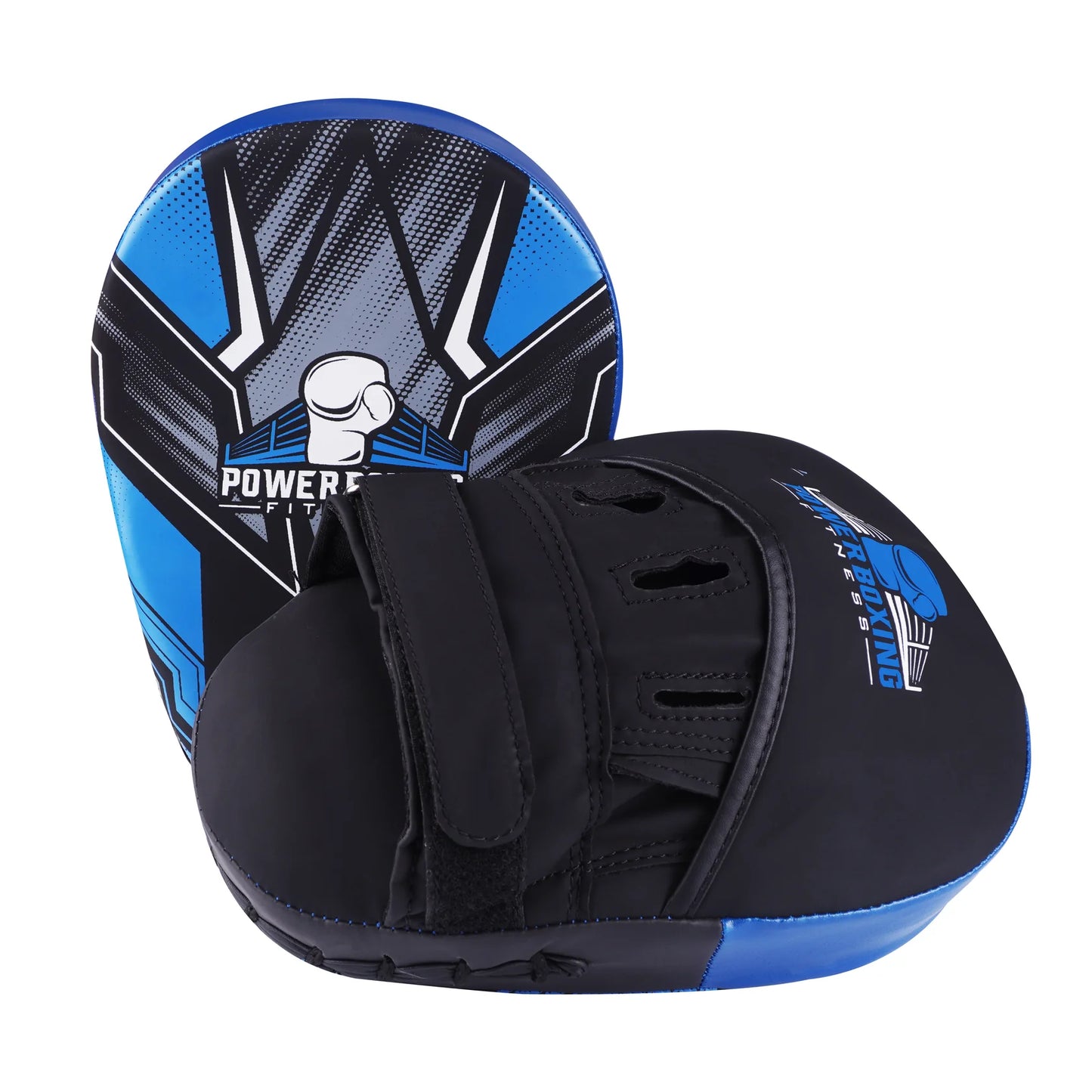 Power Boxing Kids Sparring Set - Gloves + Focus Pads Combo (Blue)