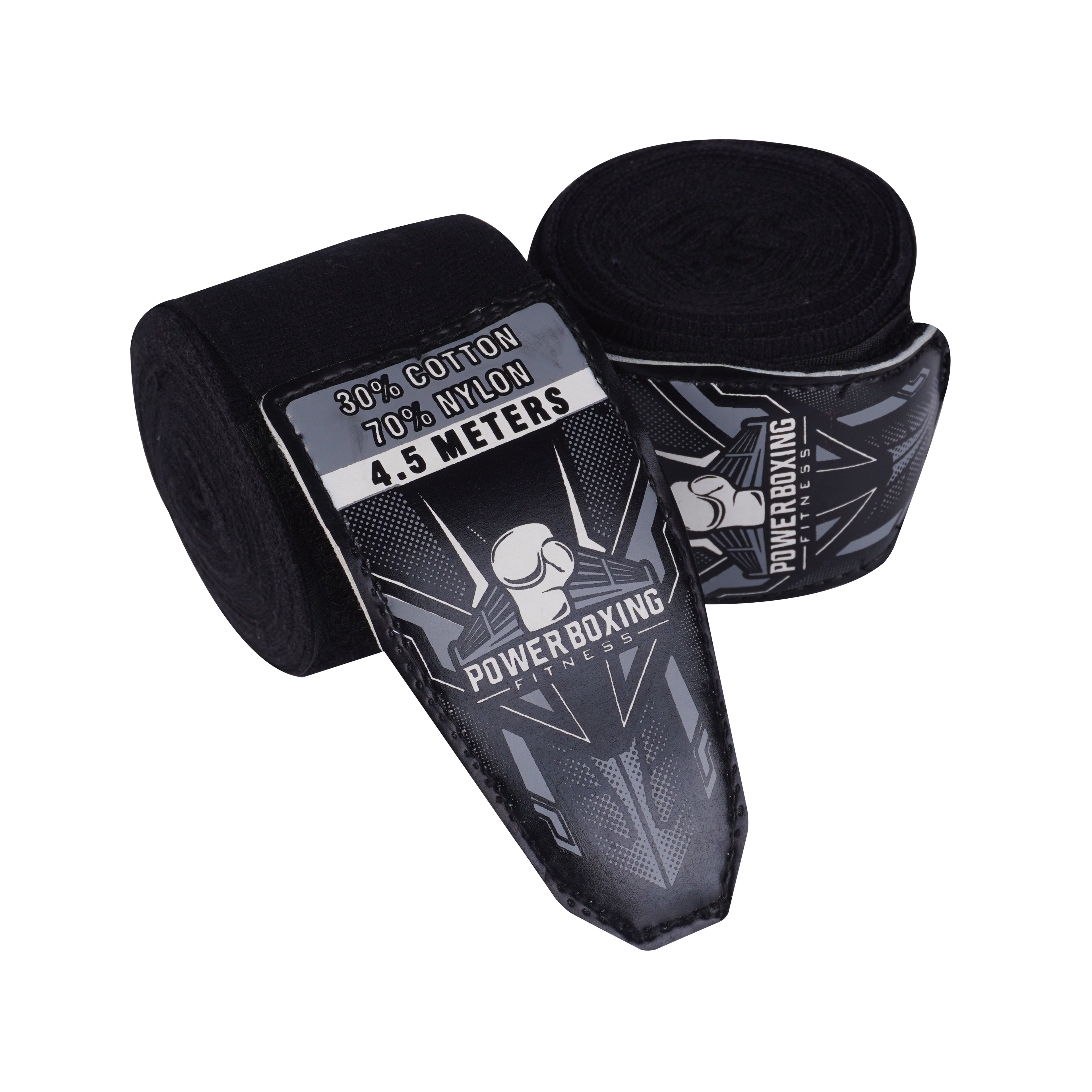 Power Boxing Fitness Hand Wraps – Black Edition