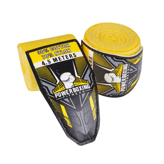 Power Boxing Fitness Hand Wraps – Yellow Edition